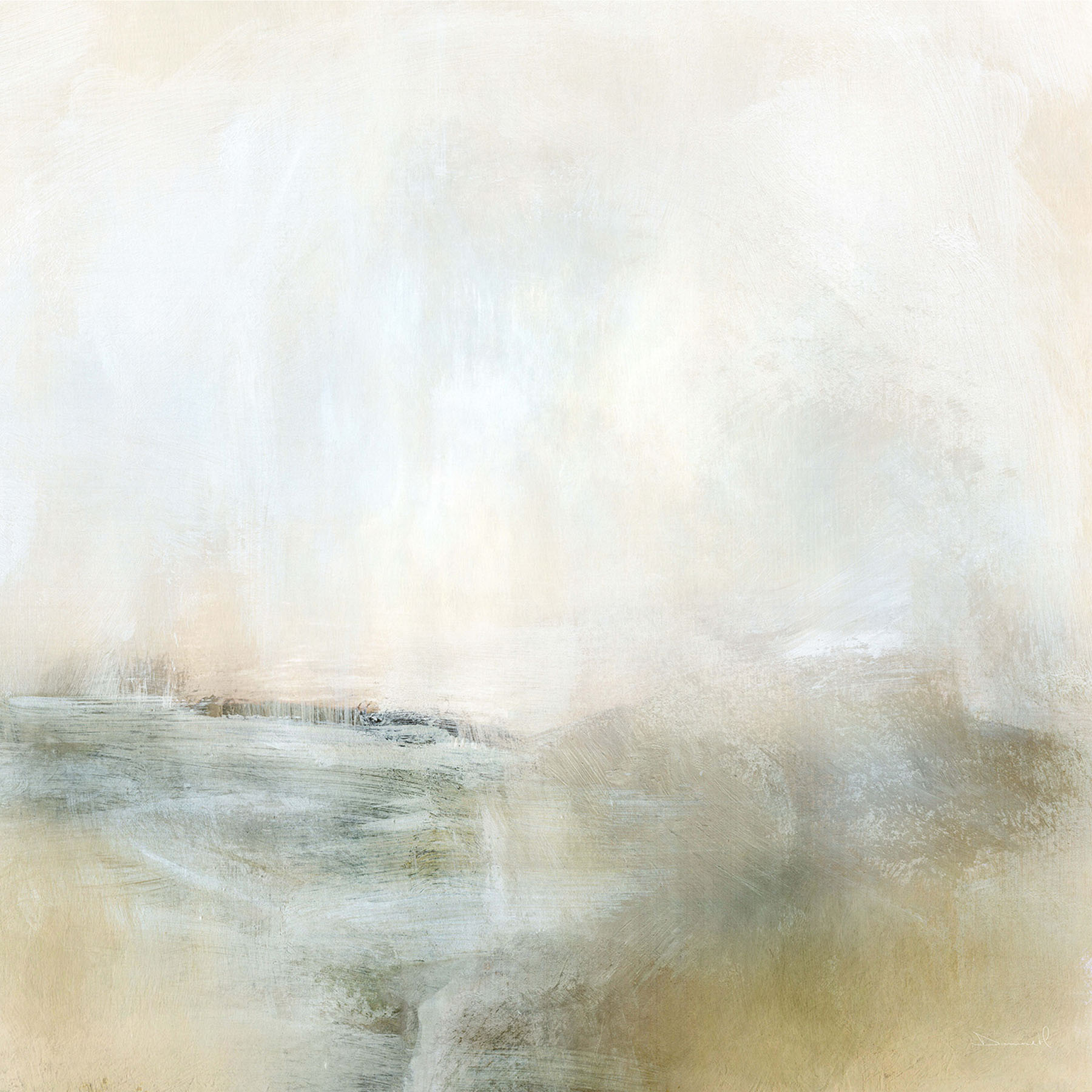 Light abstract painting evoking calm, emotional balance, and the restorative qualities of nature valued in psychotherapy